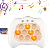 Pop It Game - Pop It Spel - Fidget Toys Controller - Pop or Flop Game Console - Quick Push - Montessori - Cube - Jongens - Meisjes - Volwassenen (wit)