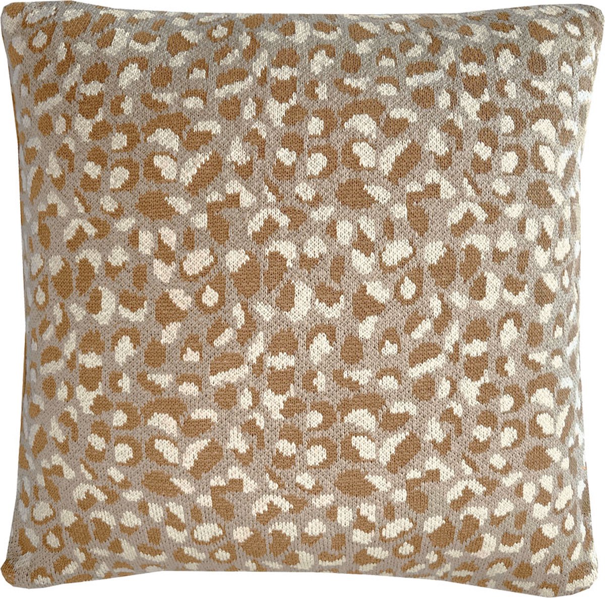 Primitive dot knitted cushion fudge