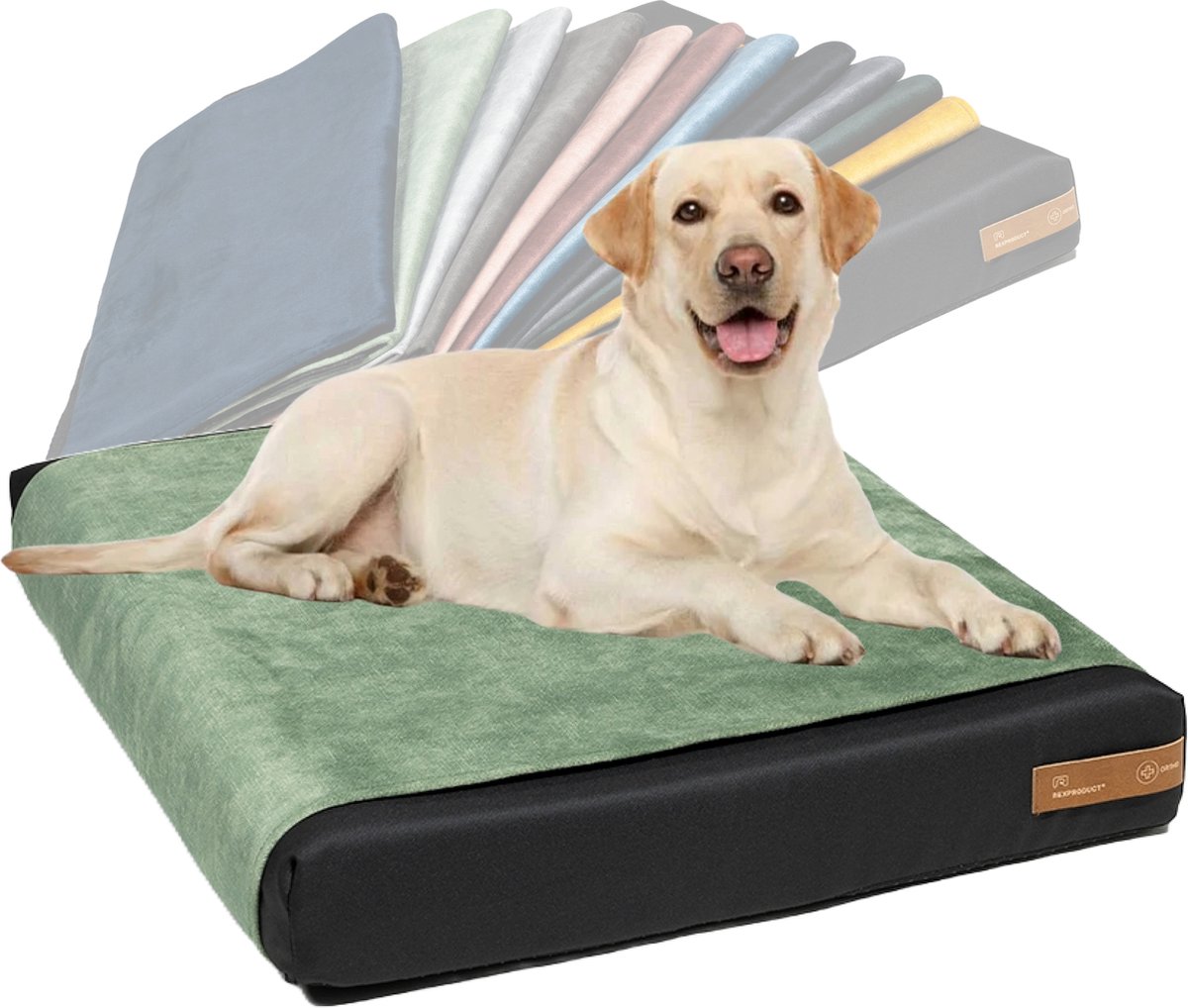 Bol.com Rexproduct Orthopedisch Hondenkussen - Hondenmand - Hondenbed met rits en wasbaar - Hondenkussens 60 X 70 CM - Manden & ... aanbieding