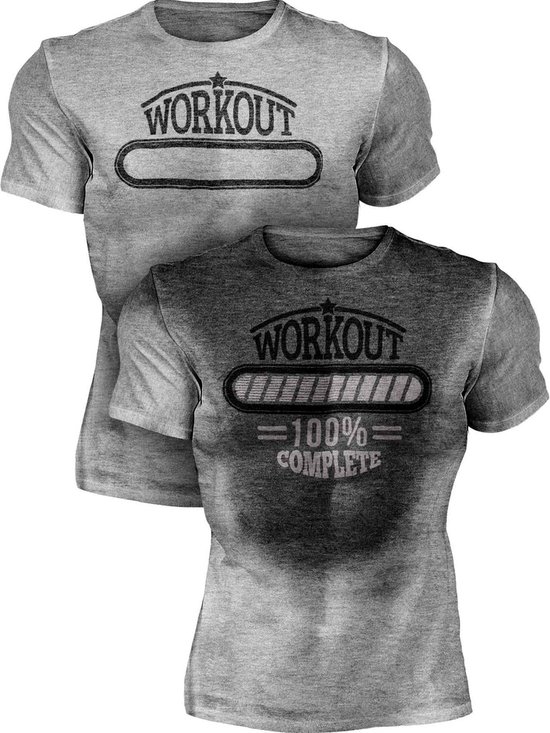 Motiverend Training Workout T-Shirt | Zweet geactiveerd | 100% Complete | S