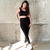 Samarali Yoga Legging Zwart - Hoge Taille, OEKO-Tex Gecertificeerd, Katoenrijk