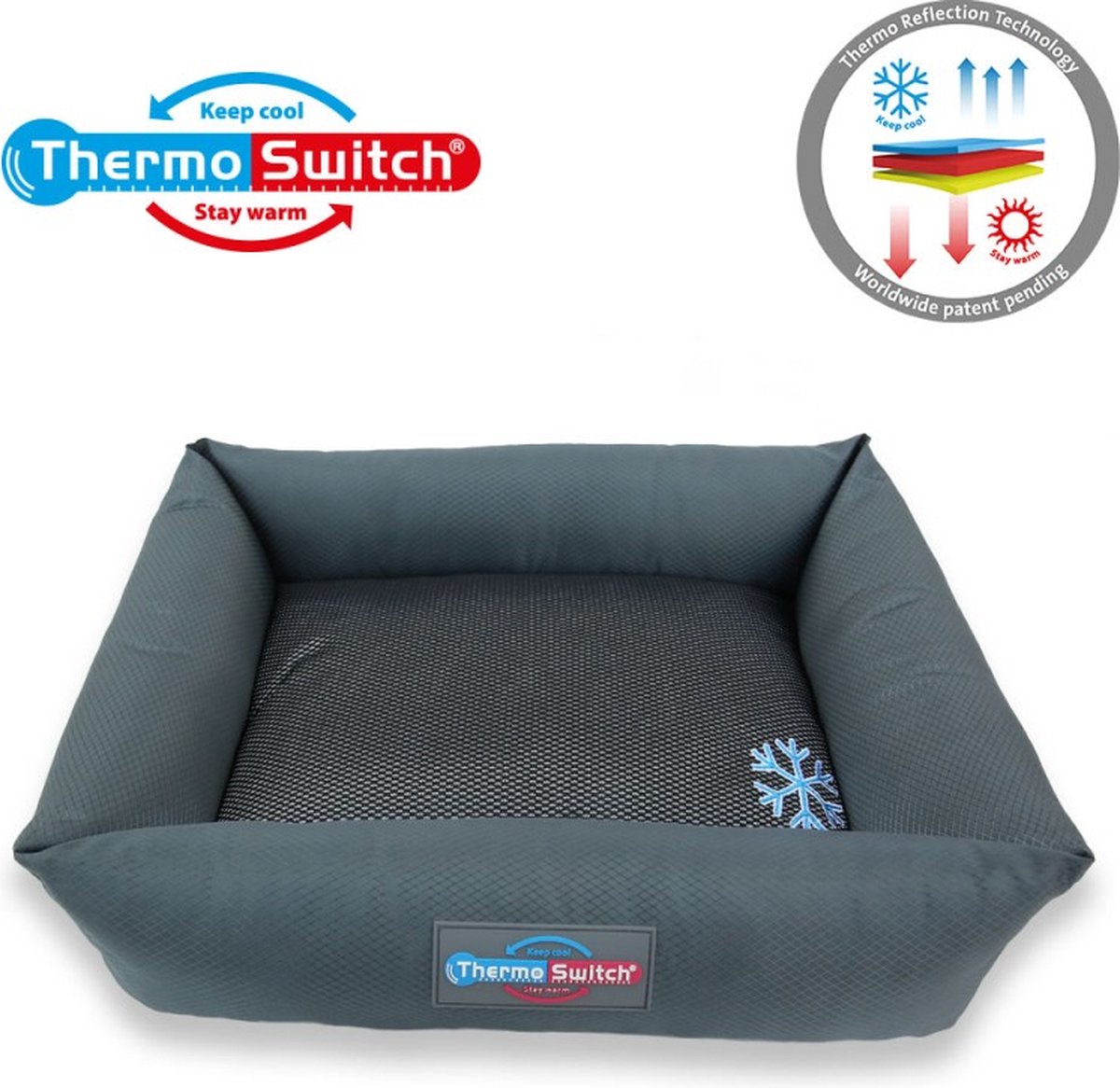 ThermoSwitch Corfu S 50 x 40 x 12 cm hondenmand