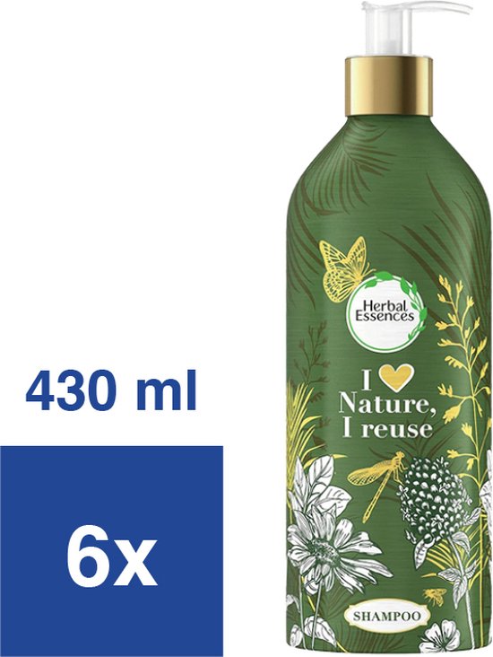 Essences Shampoo I Love Nature Argan Olie 6 x 430 ml Met Pomp
