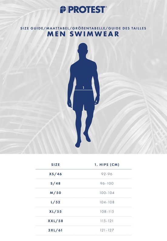 Protest Davey maillot de bain hommes - taille xs