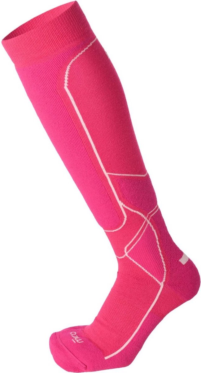 Mico Medium Warm Control Womens Ski Socks L Roze