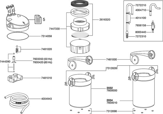 Eheim Filtermand Voor 2224/2324/2424 Eheim Filtermand Voor 2224/2324/2424