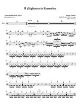 Drum Sheet Music: Dream Theater - Dream Theater - A Nightmare to Remember