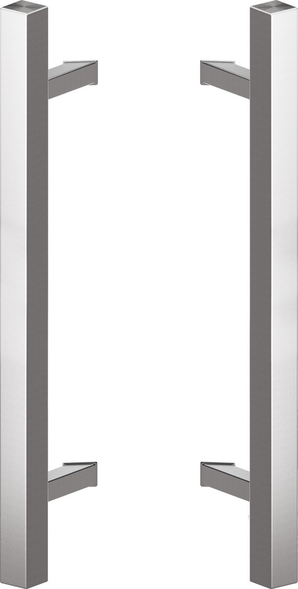 Deurgreep set RVS - 140cm - 45º - 40x40mm - T model