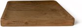 WinQ - Schaal Acaciahout 25x25x2cm - presenteerschaal hout- dienblad hout- schaal voor kaarsen - onderbord voor kaarsen en olielampen