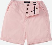 Mr Jac - Slim Fit - Heren - Korte Broek - Shorts - Garment Dyed - Pima Cotton - Rose - Maat M