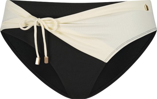 Beachlife Vanilla & Black hoog bikinibroekje