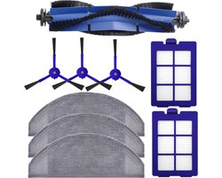 Onderhoudsset geschikt voor Eufy Robovac X8 Hybrid - Vervanging Hoofdborstel, zijborstel, filter en dweil doeken
