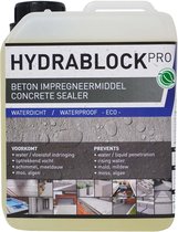Hydrablock Pro beton impregneermiddel voor het verdichten, verharden en waterdicht maken van beton - Kelder waterdicht maken - Vochtige kelder - Nano coating - Beton impregneermiddel - 2,5Liter