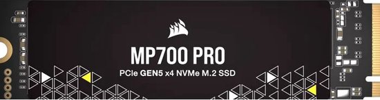 Corsair MP700 Pro 1 TB (Geen heatsink) - SSD m.2 2280 - PCI Express 5.0 x4 - NVMe - Zwart