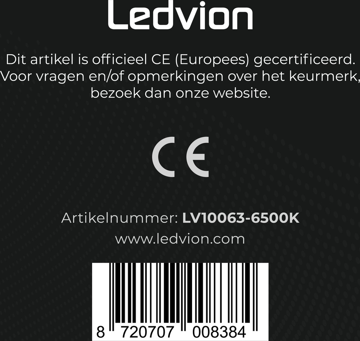 Ledvion 6x Spot LED Dimmable - Rond - Blanc - 5W - 2700K - Inclinable - IP20