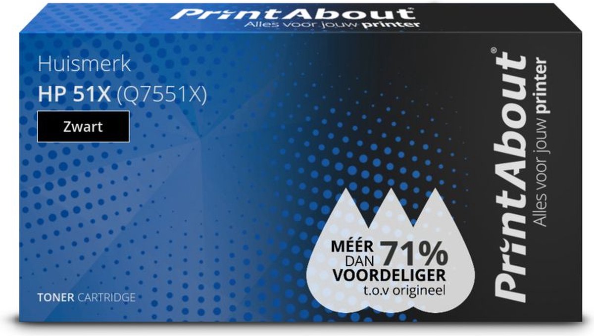PrintAbout HP 51X (Q7551X) toner zwart
