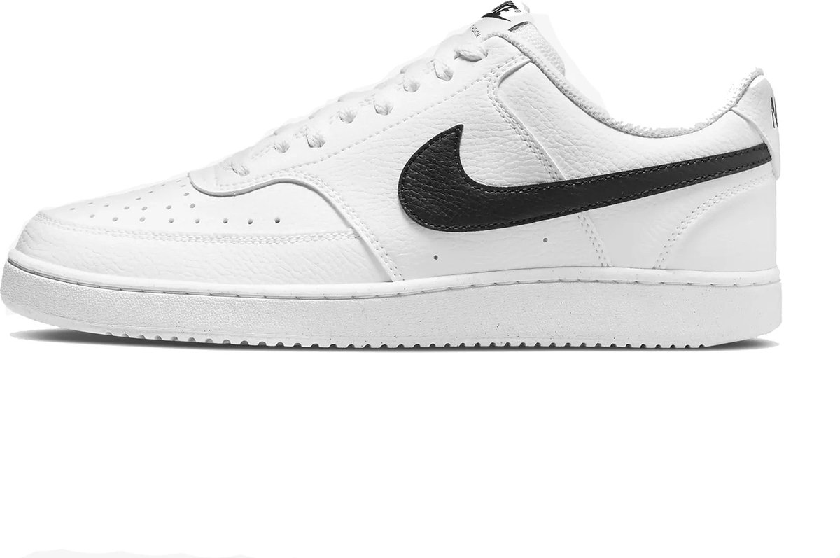 Nike Court Vision Low Next Nature Heren Sneakers - White/Black - Maat 41 - Nike