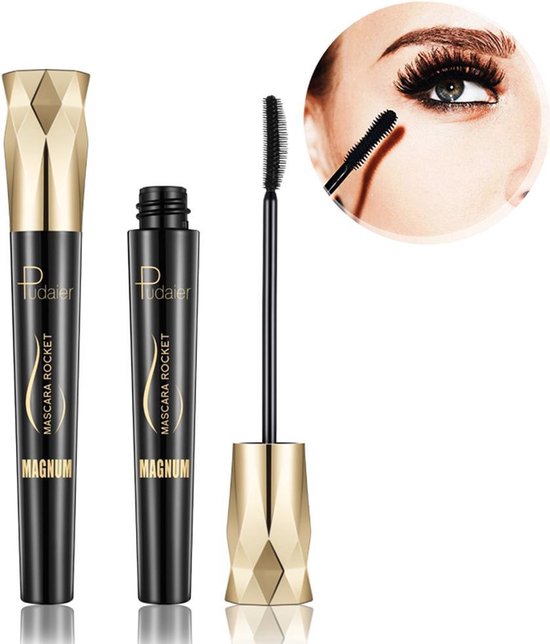 Pudaier - Make up - Mascara Rocket Magnum Zwart - Volume & Lengte Mascara - Mascara 4D Glamour - 1 stuk