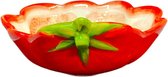 Grand bol Faïence rouge tomate 27cm | EWTM04 | Piccobella
