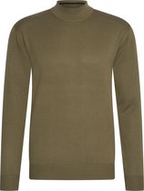 Cappuccino Italia - Heren Sweaters turtle neck trui - Groen - Maat XXL