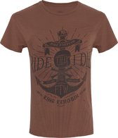 King Kerosin T-Shirt Ride Till I Die Watercolour Brown-XXXL