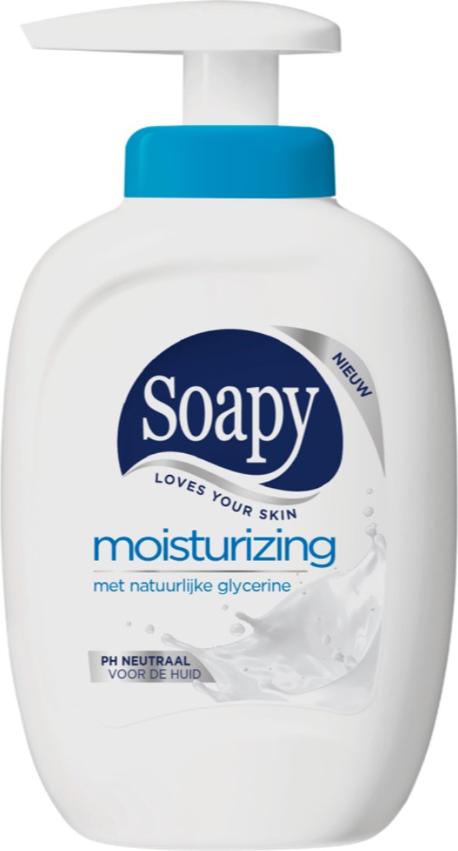 Soapy moisturizing pomp