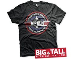 Top Gun Fighter Weapons School Big & Tall T-Shirt Black-5XL