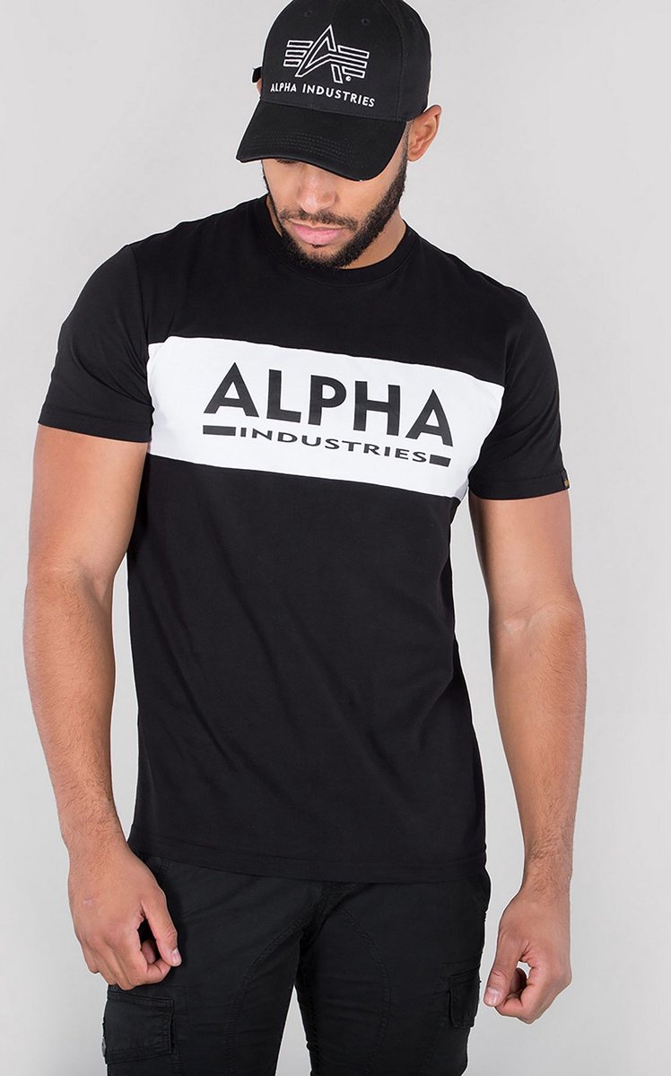 Alpha Industries Alpha Inlay T T-Shirt / Unisex Black-L