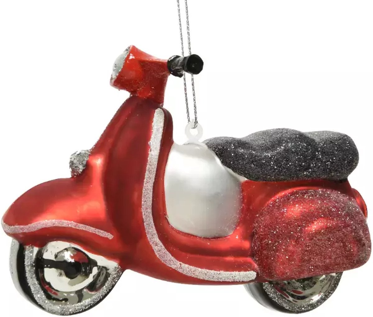 RODE SCOOTER | GLAZEN KERSTBAL