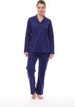 Pijadore - Dames Pyjama Set, Lange Mouwen, Donkerblauw - L