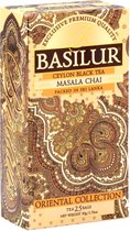 BASILUR Masala Chai - Zwarte Ceylon-thee met natuurlijke oosterse kruiden, 25x2g