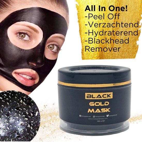 Black gold peel off gezichtsmasker 100ml - skincare - blackhead remover -...