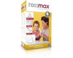 Rossmax NE100 Vernevelaar - Inhalator - Nebulizer - Aerosoltoestel voor Kinderen en Volwassenen - Inhalatieapparaat voor verkoudheid, Astma, Bronchitis, COPD en andere luchtwegaandoeningen - 2in1 Cup - Eenvoudig Schoon te Maken