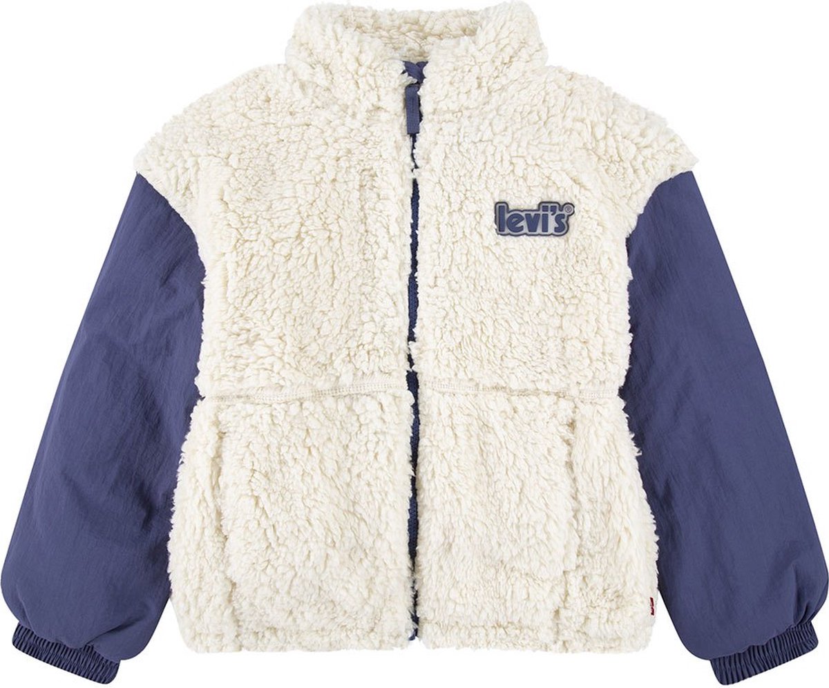 Levi´s ® Kids Boxy Fit Sherpa Jas 10 Years Meisje Wit