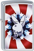 Aansteker Zippo Playboy Red White Blue