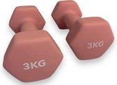 Padisport - Dumbells 3 Kg - Halter - Gewichten Set Halters - Gewichten 3 Kg - Roze - Gewichten - Dumbells - Halters - Gewichtjes 3 Kg