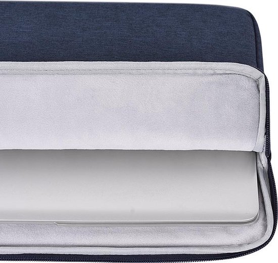 Laptophoes 13 Inch XV – Laptop Sleeve met Extra Vakken - Donkerblauw