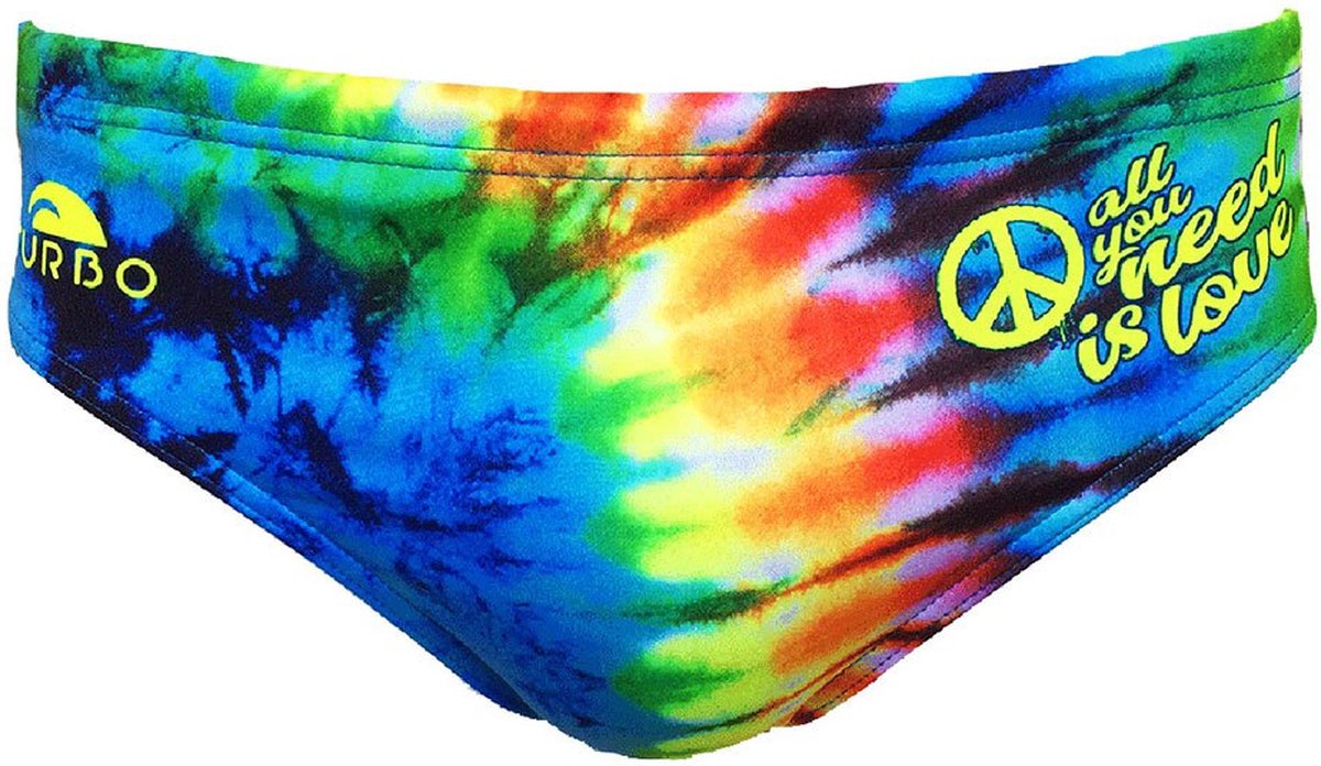Turbo All You Need Is Love Zwemslip Veelkleurig S Man
