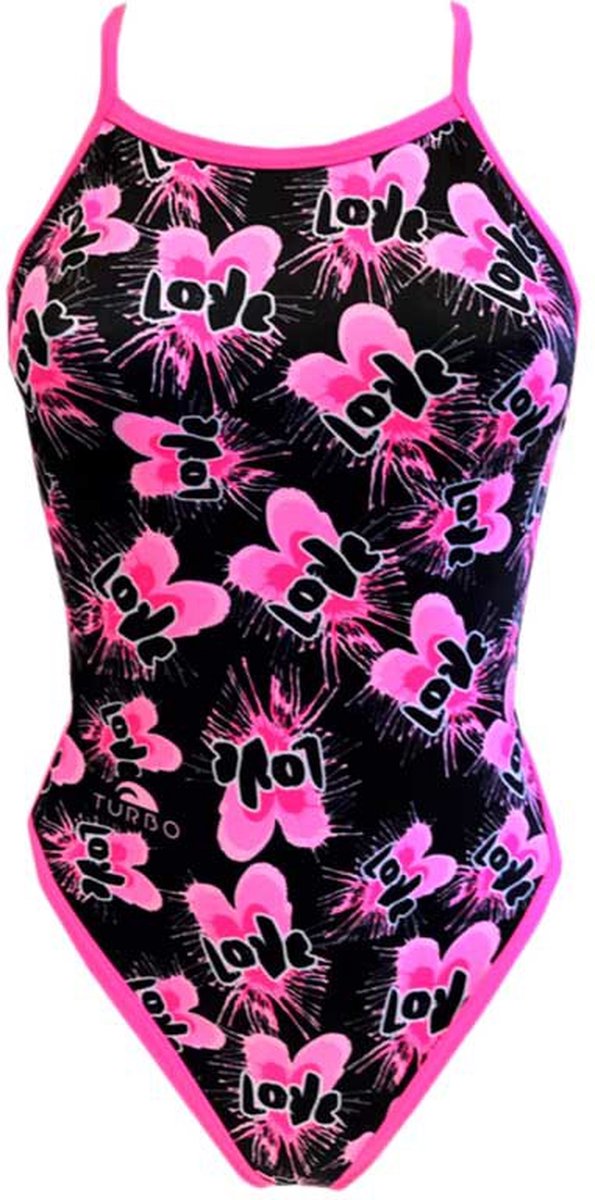 Turbo Double Heart Revolution Zwemkleding Zwart,Roze S Vrouw Pink