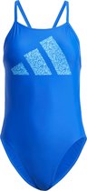 adidas Performance 3 Bar Logo Print Swimsuit - Dames - Blauw- 42