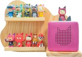 Toniebox Tonie Box Magnetic Wall Shelf with Space for 24 Tonie Figures for Kids to Play and Collect (Clouds)