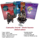 ACTIE Colorbox 5x verschillende Inzichtkaarten Limited Edition - Orakelkaarten - inspiratiekaarten - A. de Laar - Boeddha BF Wierookbrander en Boeddha olifant