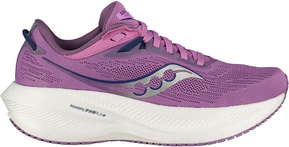 Saucony Triumph 21 Hardloopschoenen Vrouw Grape / Indigo