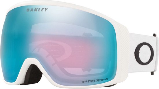 Oakley Flight Tracker L Prizm Snow Skibril Wit Prizm Iridium Snow Sapphire/CAT3