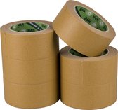 Ecomask tape (nar) 50 mm x 50 meter bruin | 6 stuks