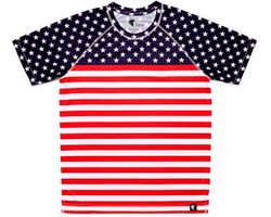 Hoopoe Stars And Stripes T-shirt Met Korte Mouwen Rood XL Man
