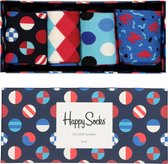 Happy Socks - Navy Gift Box in rood-wit-blauw - Unisex - Maat: 41-46