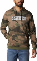 Columbia Logo Printed Sweatshirt Met Capuchon Groen S Man
