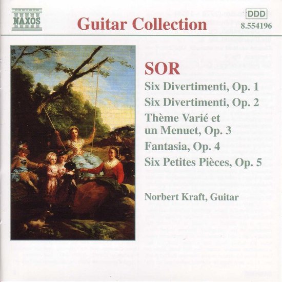 Norbert Kraft - Sor: Six Divertimenti Op. 1, 2, 3, 4 & 5 (CD)