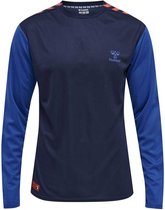 Hummel Pro Grid Game Shirt LS - sportshirts - blauw - Unisex